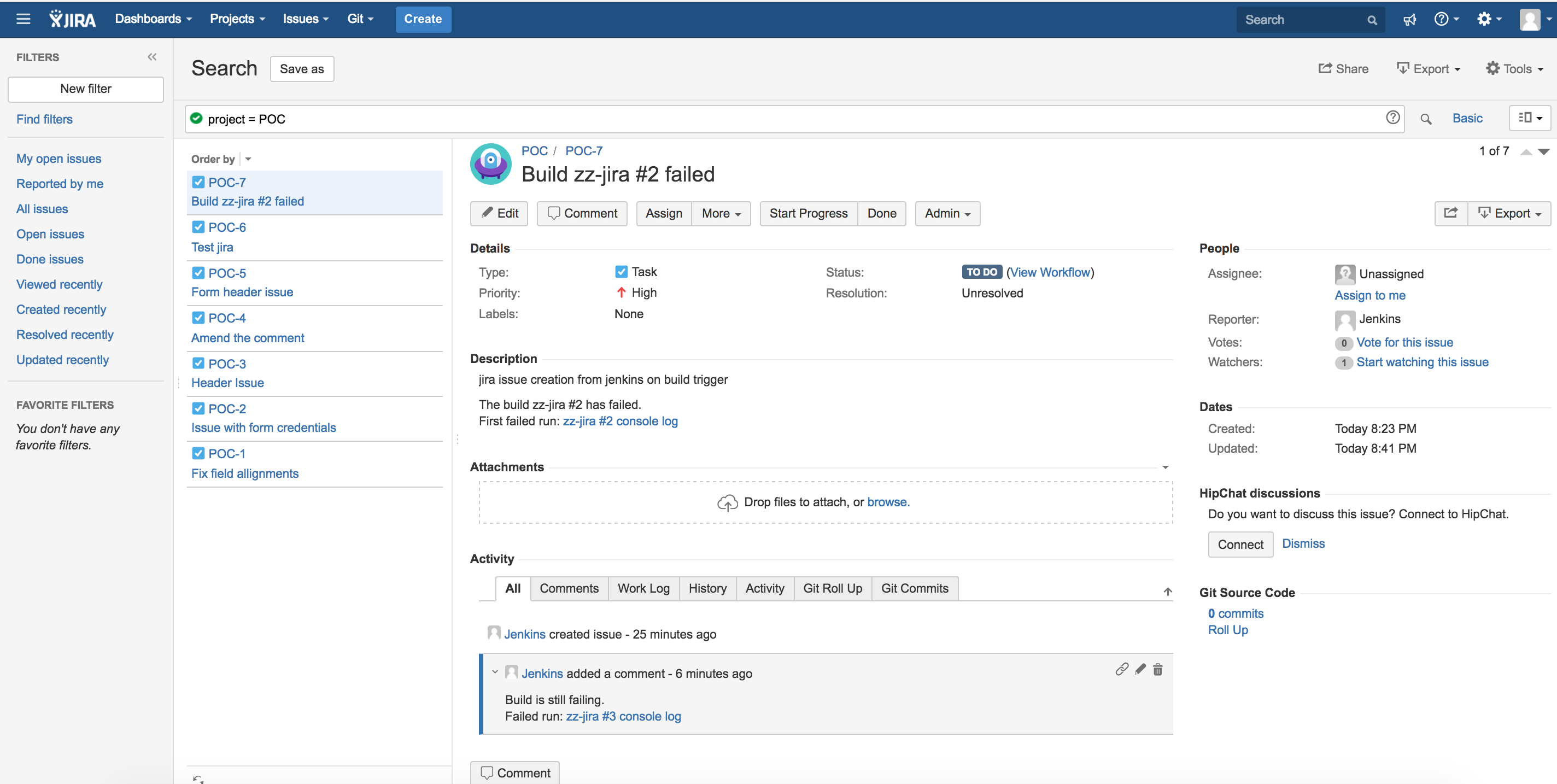 Jira Project Screenshot second failure - DevOpsBuzz