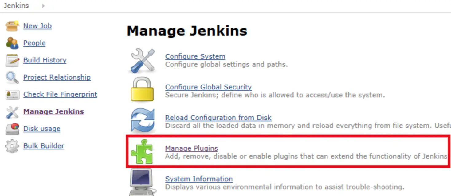 manage plugins