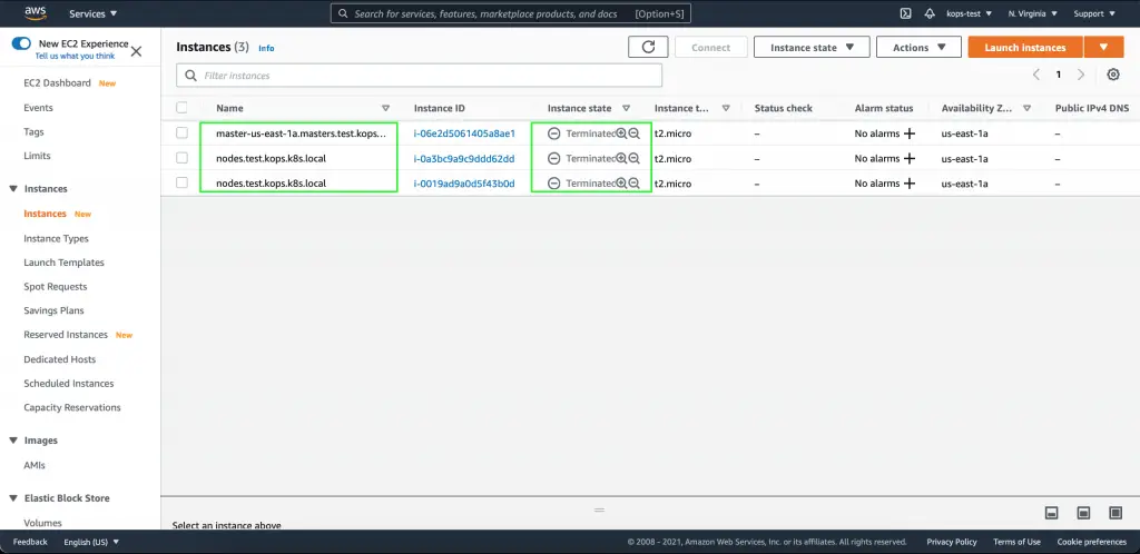 Kops Deleted cluster on AWS scmquest