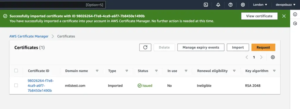 Import cert ACM 3 - DevOpsBuzz